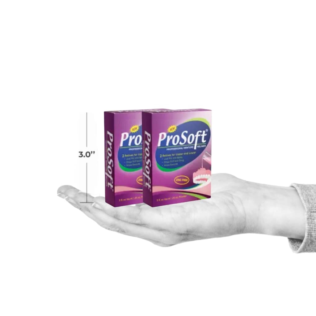 Denture Reline Kit, Soft Reliner, Zinc-Free, 4 Applications I557