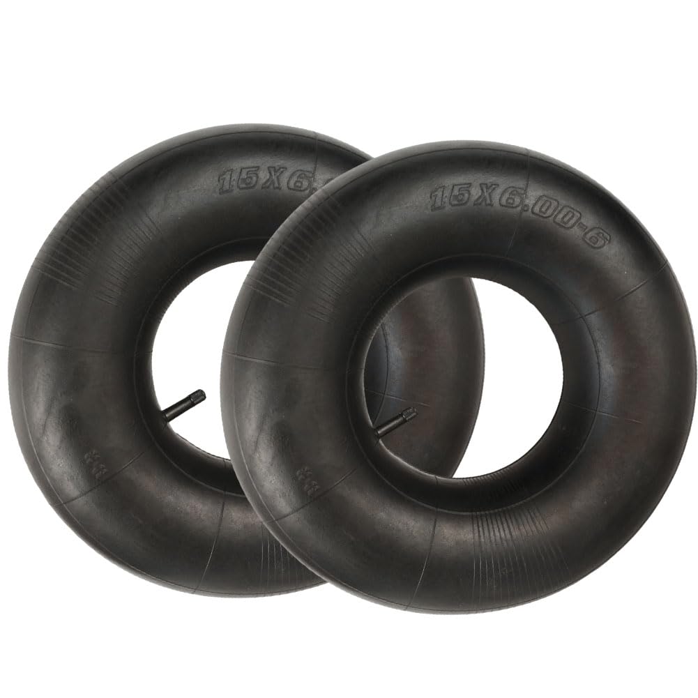 2 Pack 15x6.00-6" Inner Tubes with TR-13 Straight Valve Stem U2266