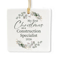 Ceramic 3-inch Square Ornament R1208