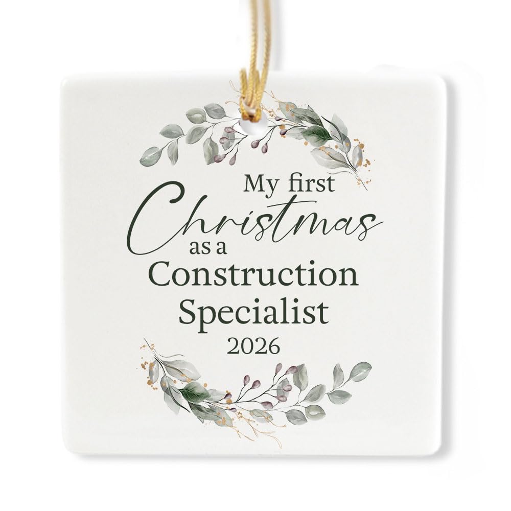 Ceramic 3-inch Square Ornament R1208