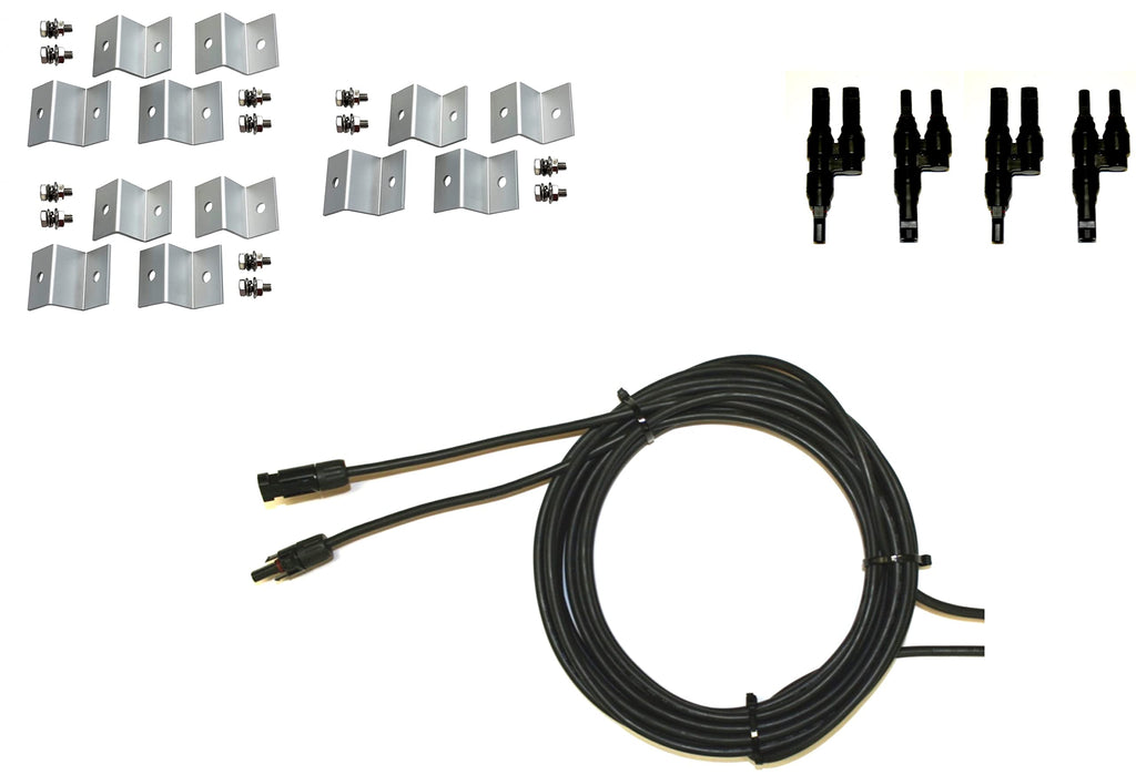 300 Watt Monocrystalline Solar Panel Kit with 1500W Power Inverter and 200ah AGM Battery B653882
