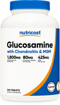 Glucosamine 1800mg with Chondroitin & MSM, 240 Tablets T205559