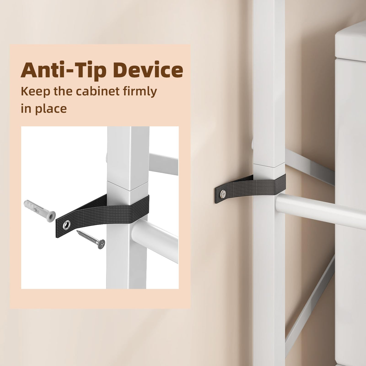 Over The Toilet Storage Cabinet with Adjustable Shelf Y80723