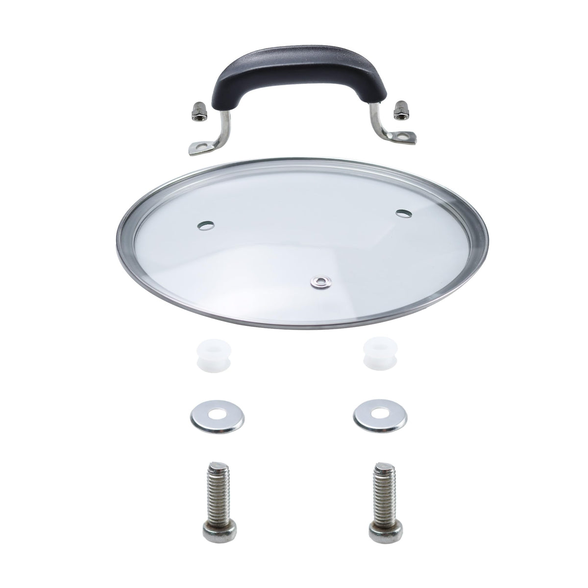 10.5 Inch Tempered Glass Lid with Silicone Handle Z1544