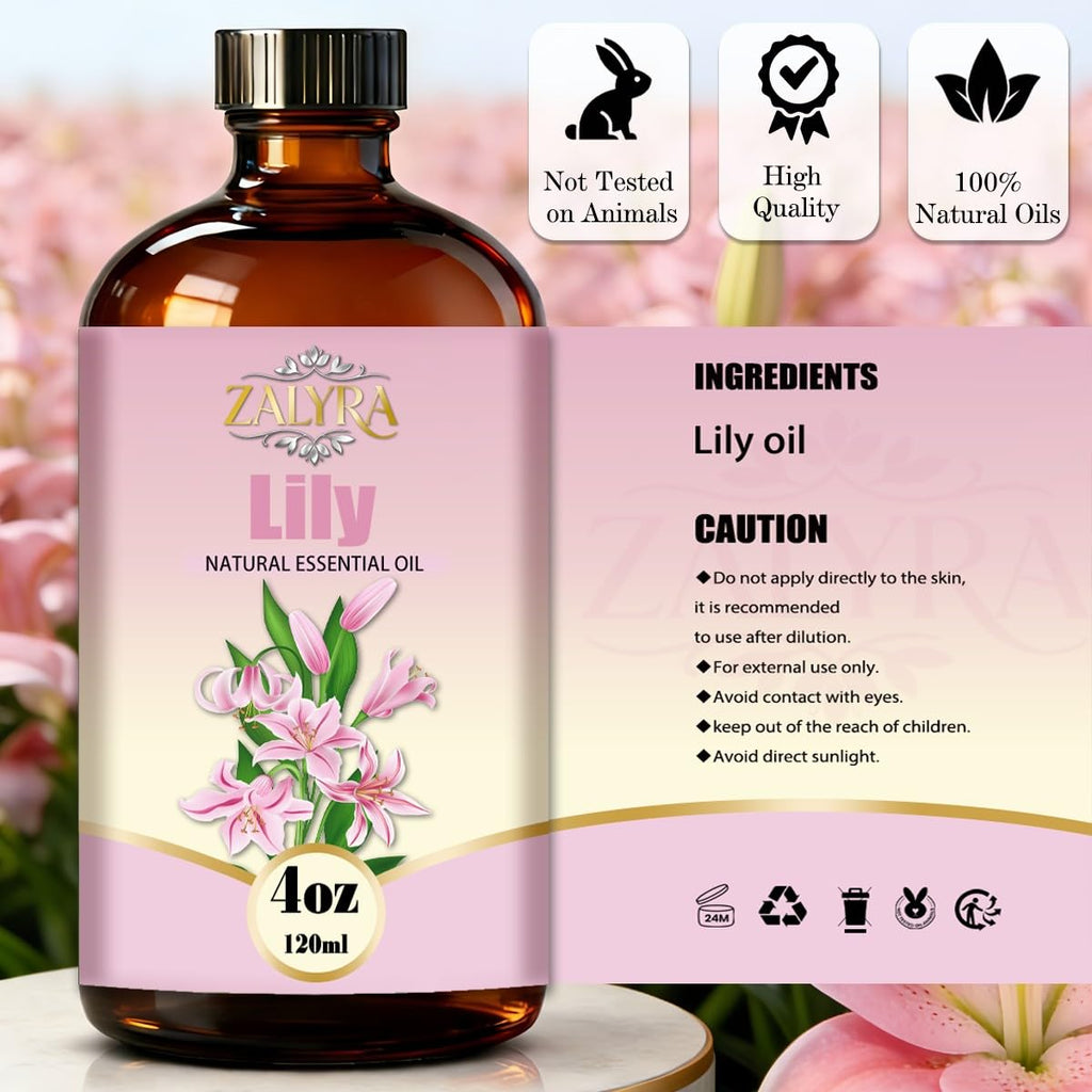 Lavender&Lily Essential Oil 4 Fl Oz+0.33 Fl Oz U2088
