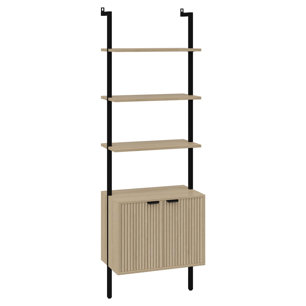 73" Tall Bookshelf with Cabinet F89545