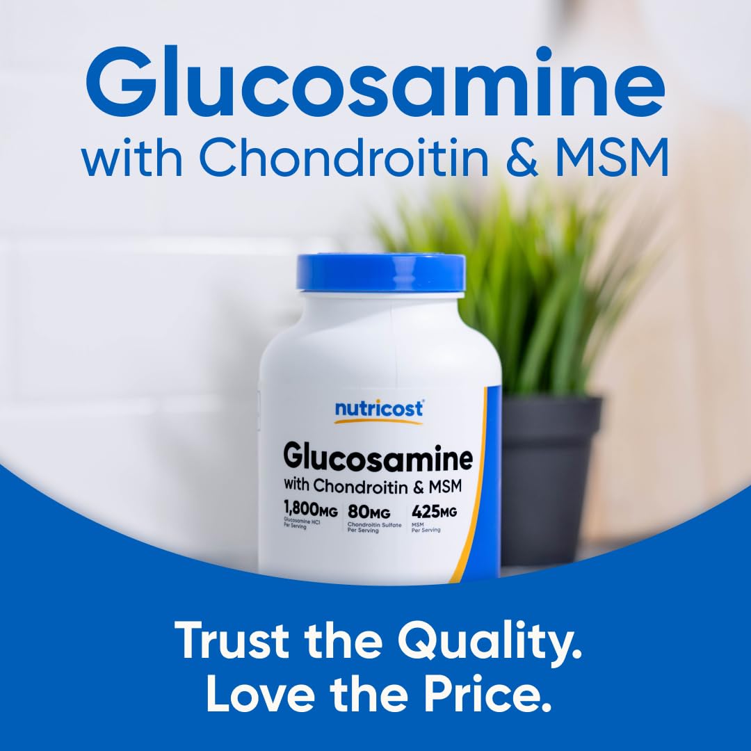 Glucosamine 1800mg with Chondroitin & MSM, 240 Tablets T205559