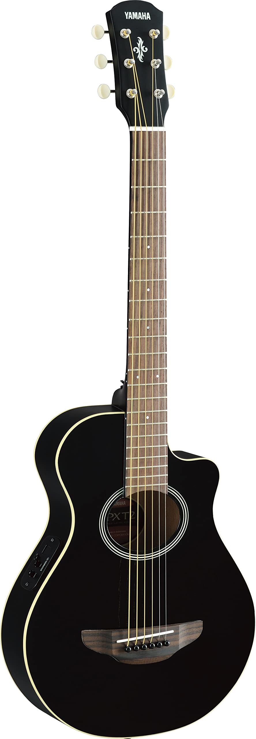 3/4-Size Black Acoustic-Electric Guitar I504
