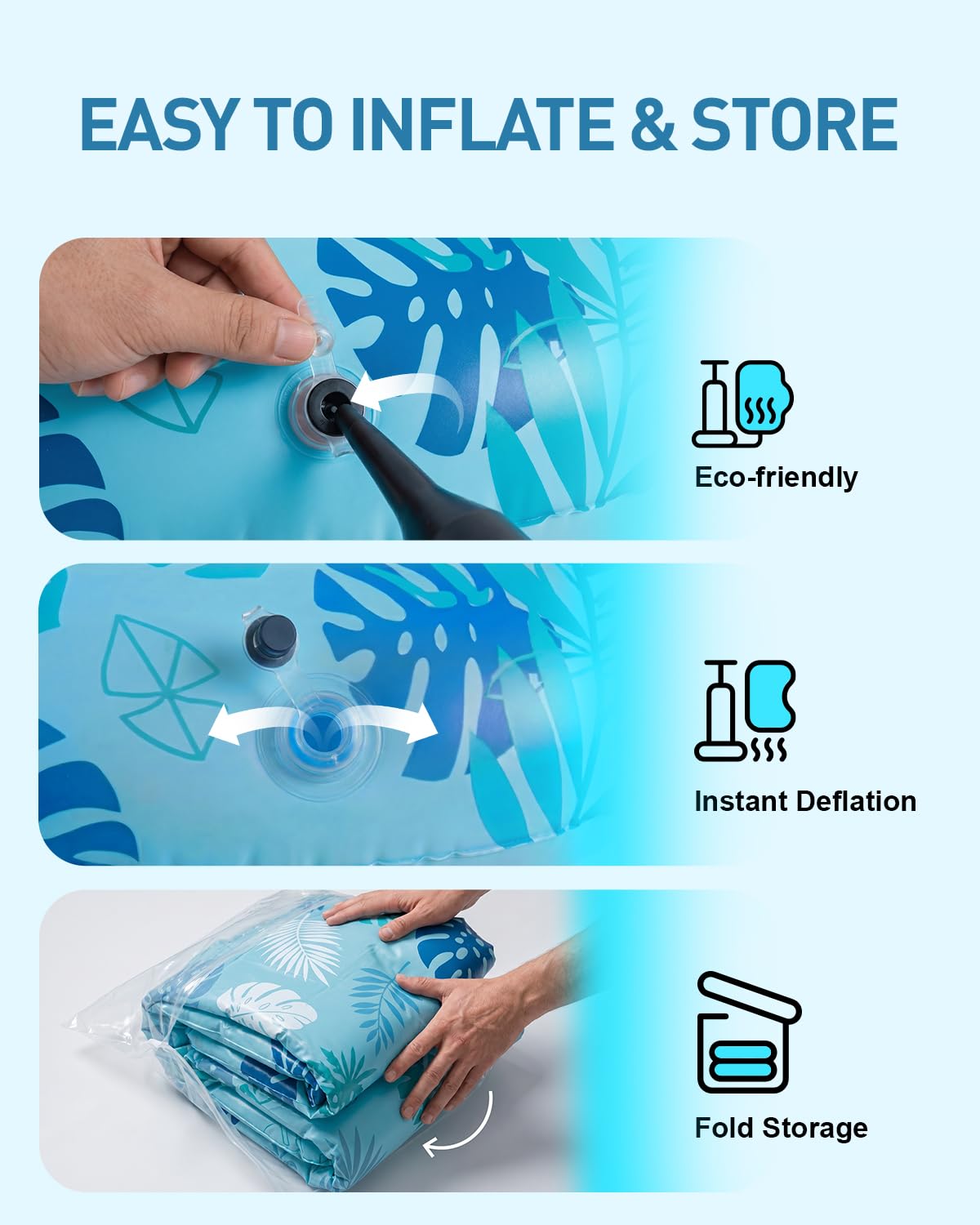 Inflatable Pool Floats with Cup Holders Q4673