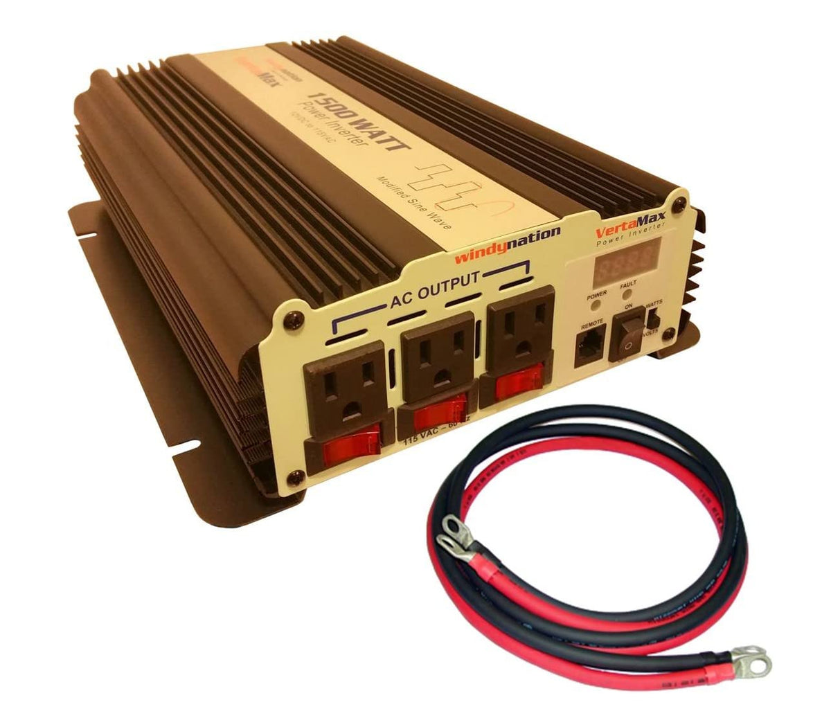 300 Watt Monocrystalline Solar Panel Kit with 1500W Power Inverter and 200ah AGM Battery B653882