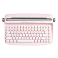 Wireless Retro Typewriter Bluetooth Keyboard Baby Pink O37915