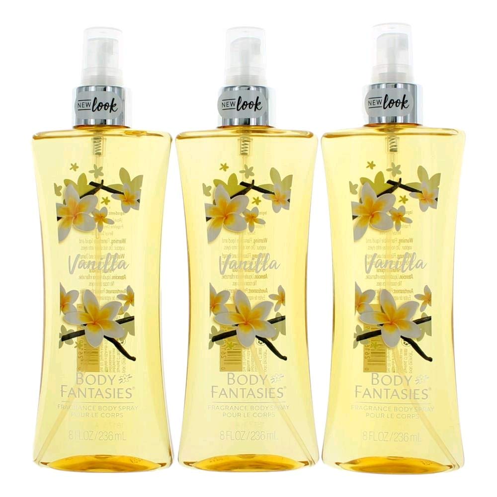 3 Pack 8 oz Fragrance Body Spray K3754