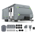 24-27FT 8 Layers Windproof RV Cover with Tire Cover K338