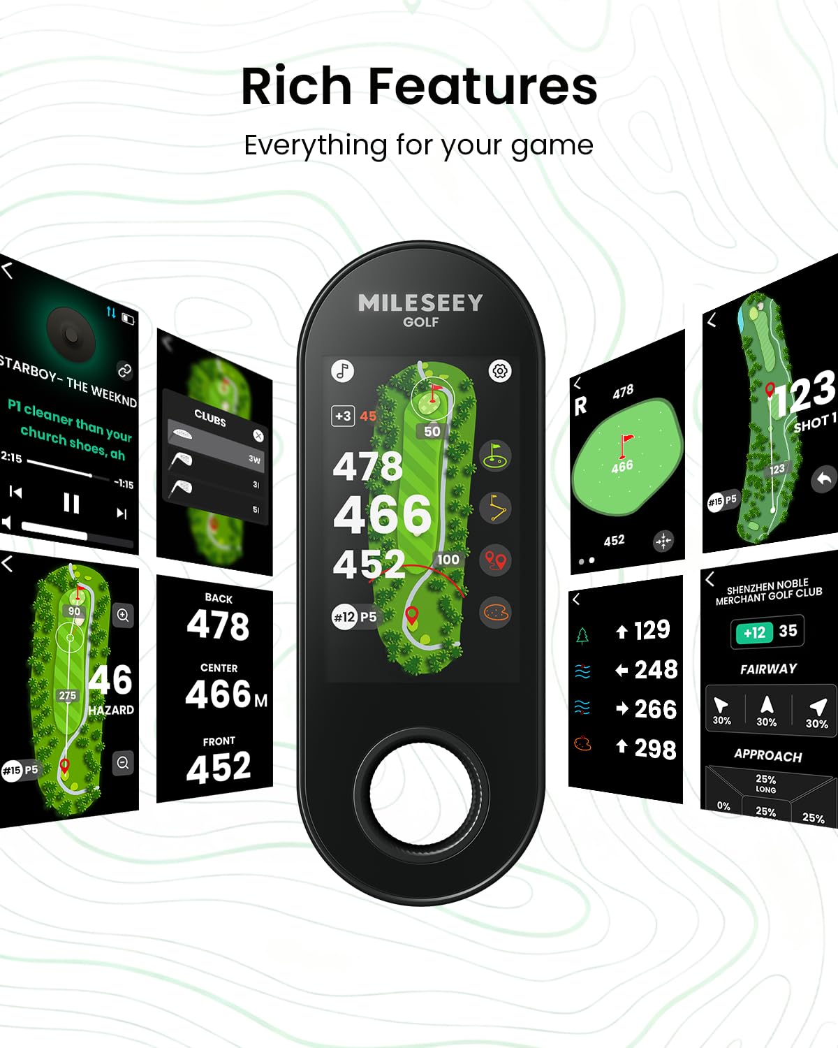 Golf GPS Speaker with 43K+ Courses T524027