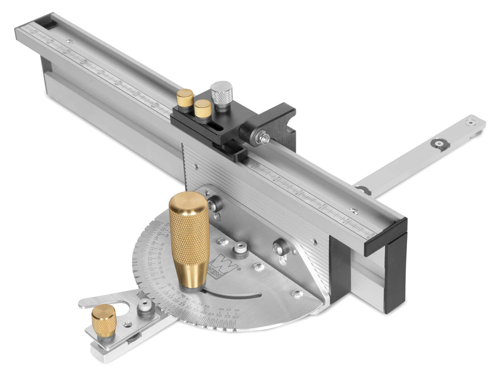 Steel and Brass Miter Gauge and Fence System Q2254