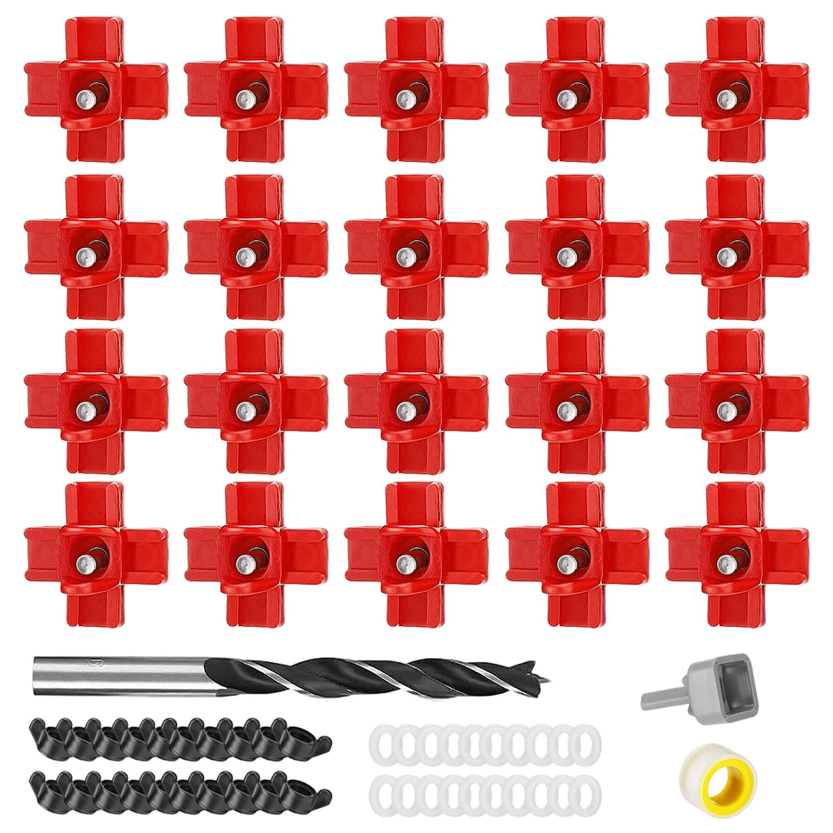 20 Pack Chicken Waterer Nipples with Drill Bits F233