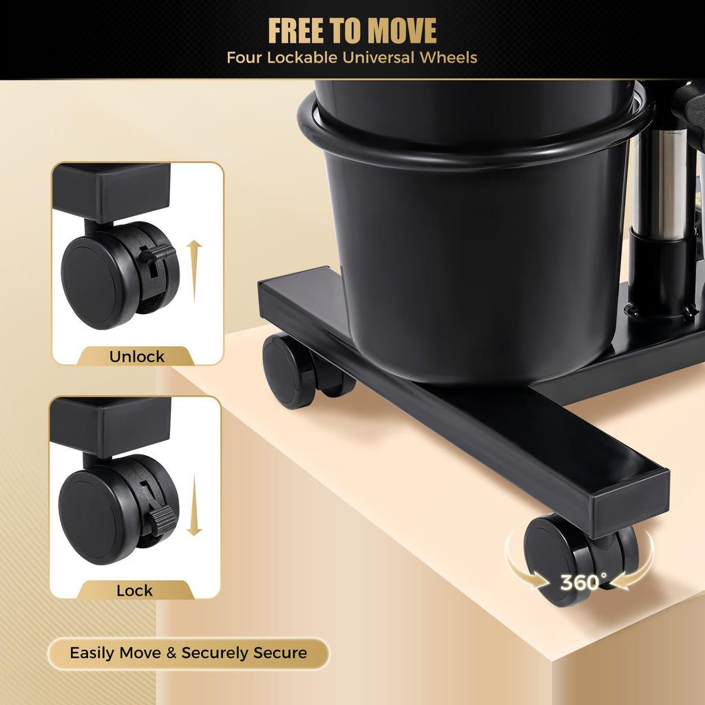 Portable Shampoo Bowl with Dual Buckets and Drain Hoses D63411