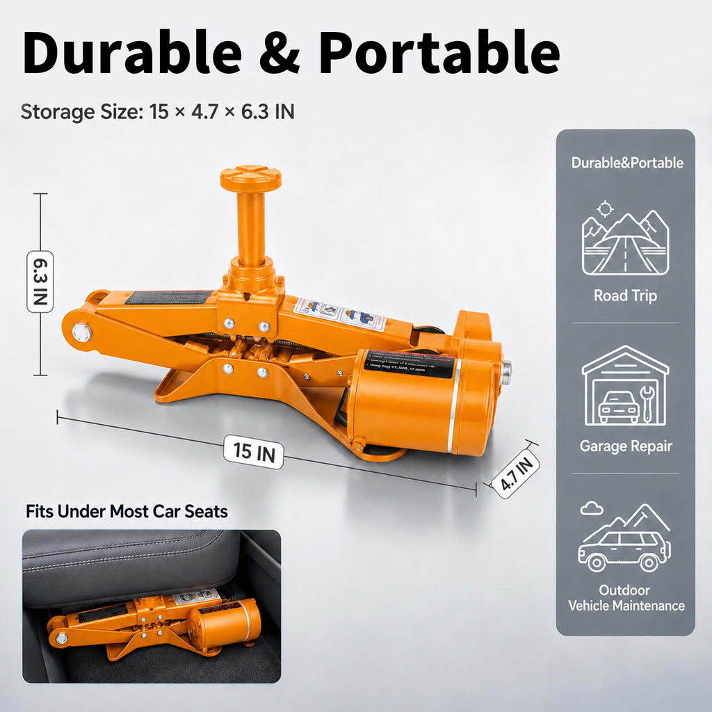 3 Ton 12V Electric Scissor Car Jack C62615