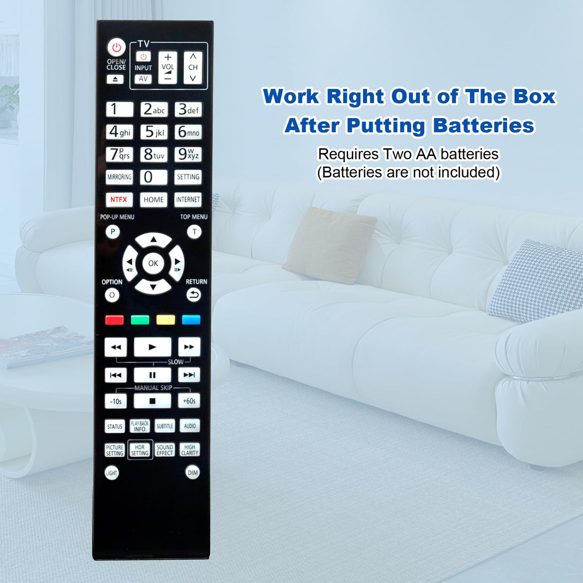 Replace Remote Control for 4K Blu-ray Player M52847