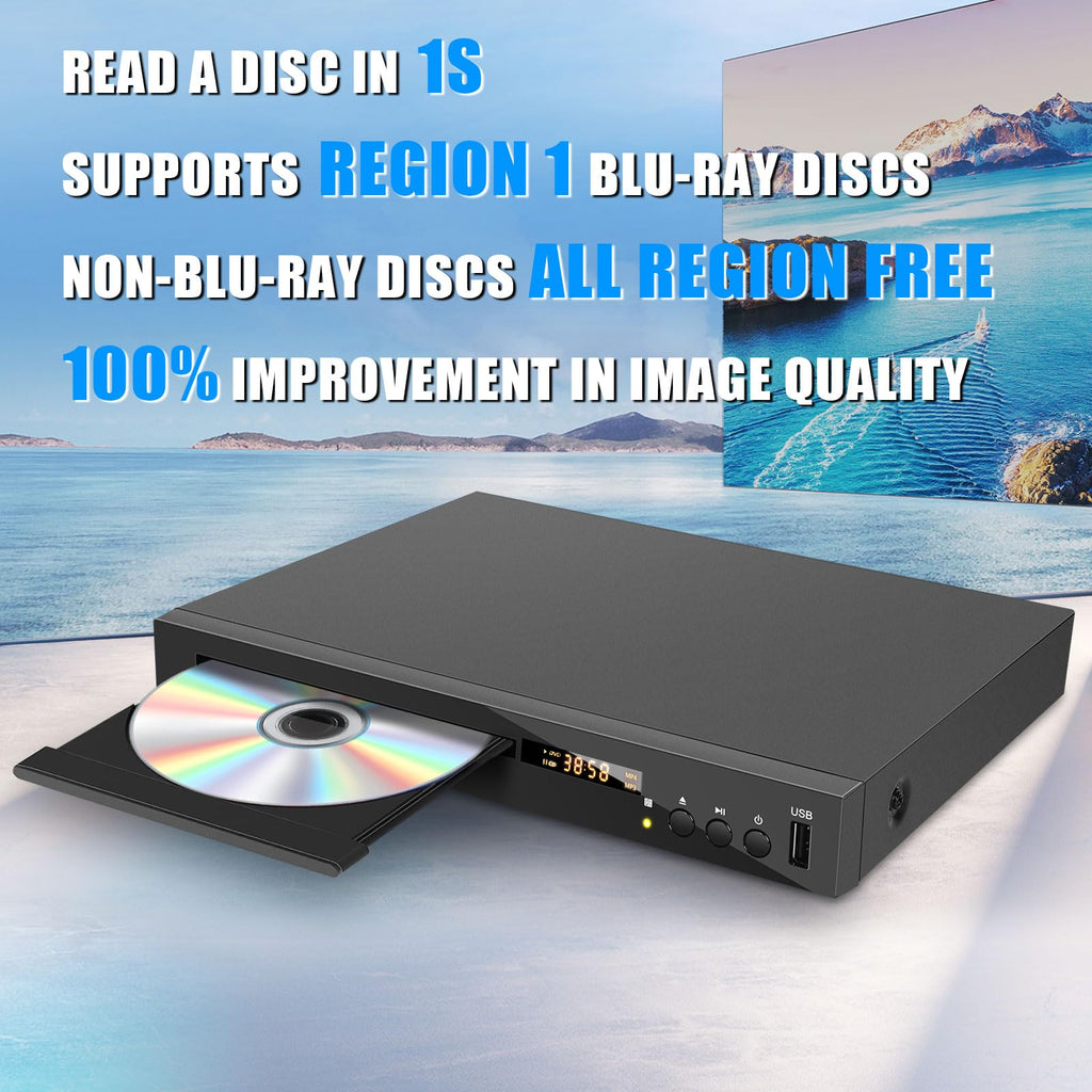 Blu Ray DVD CD Player with HDMI AV Coaxial Output F67033