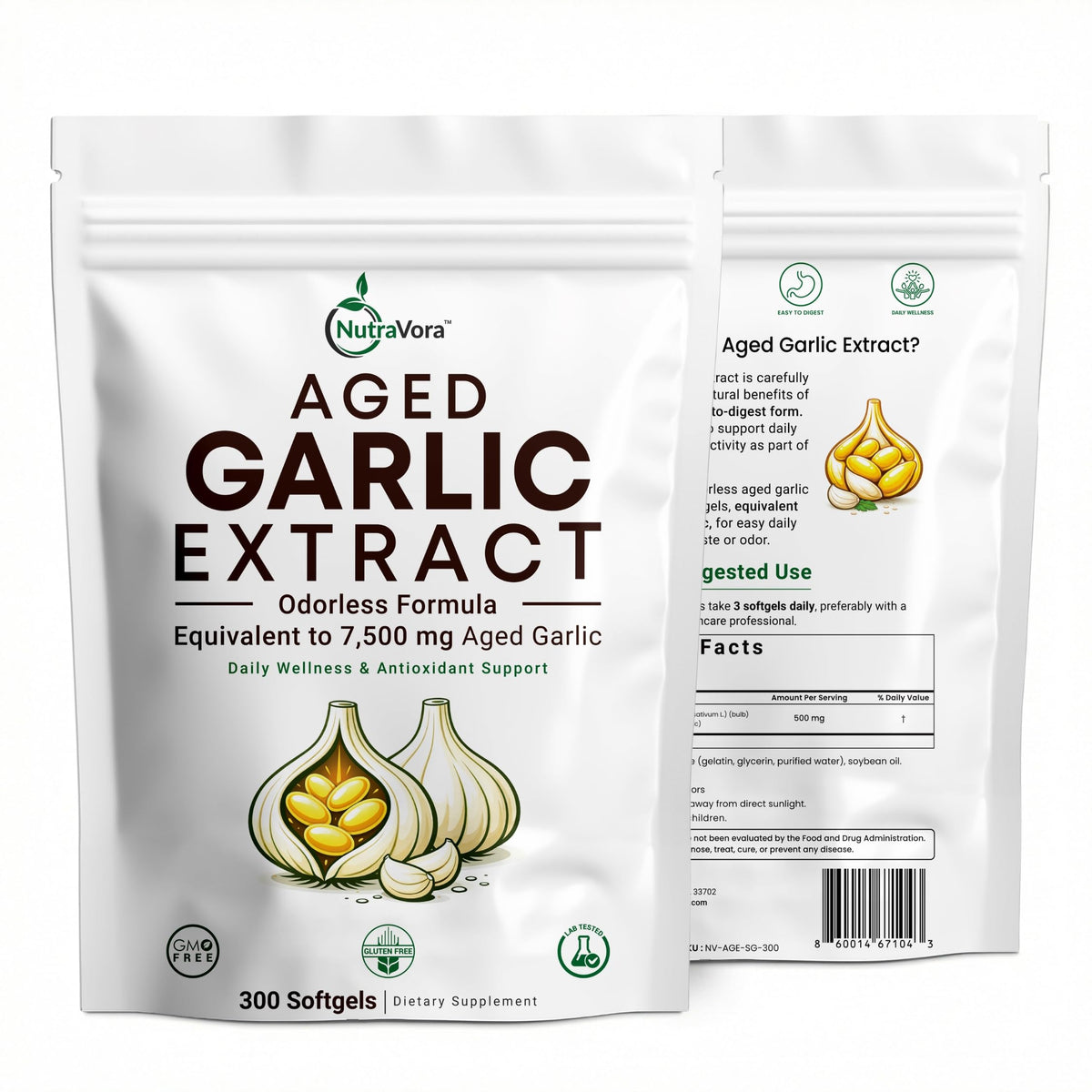 Aged Garlic Extract Softgels, 300 Softgels T760163
