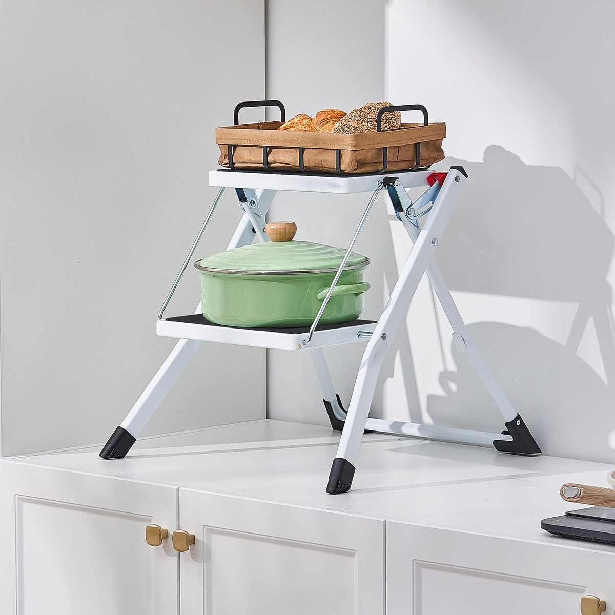 2-Step 330lbs Capacity Folding Steel Step Stool R991