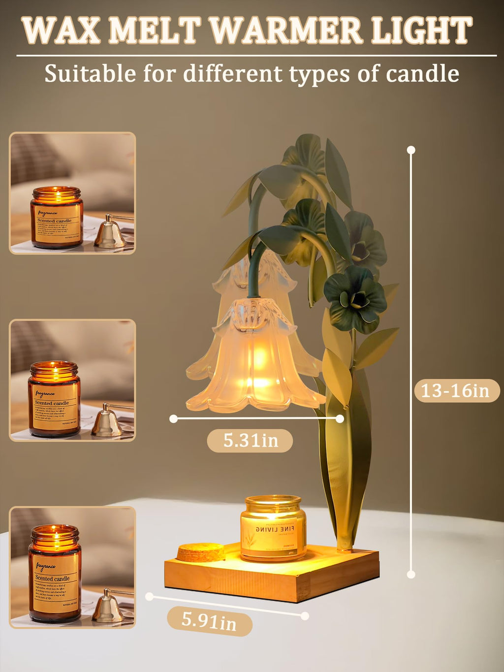 Candle Warmer with Timer & Dimmer B62231