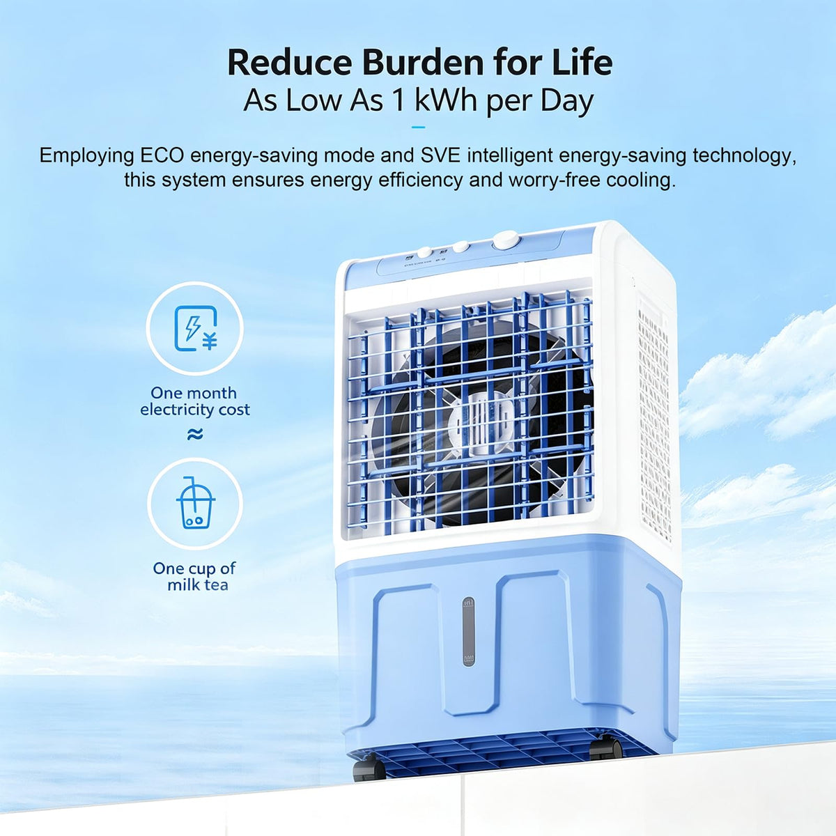 Remote Control Evaporative Air Cooler 20L Z310