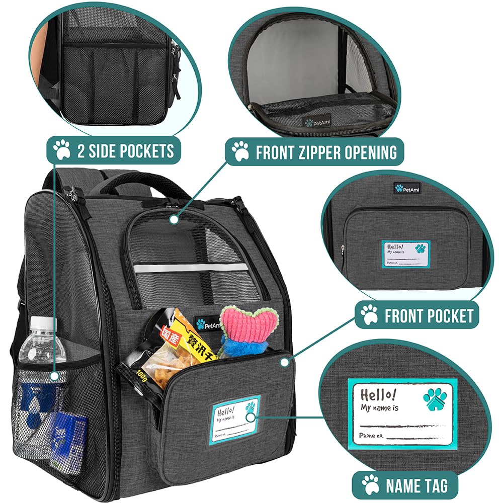 Charcoal Dog Backpack Carrier I145758