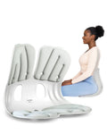 Extra Wide Ergonomic Seat Support Grey L448942