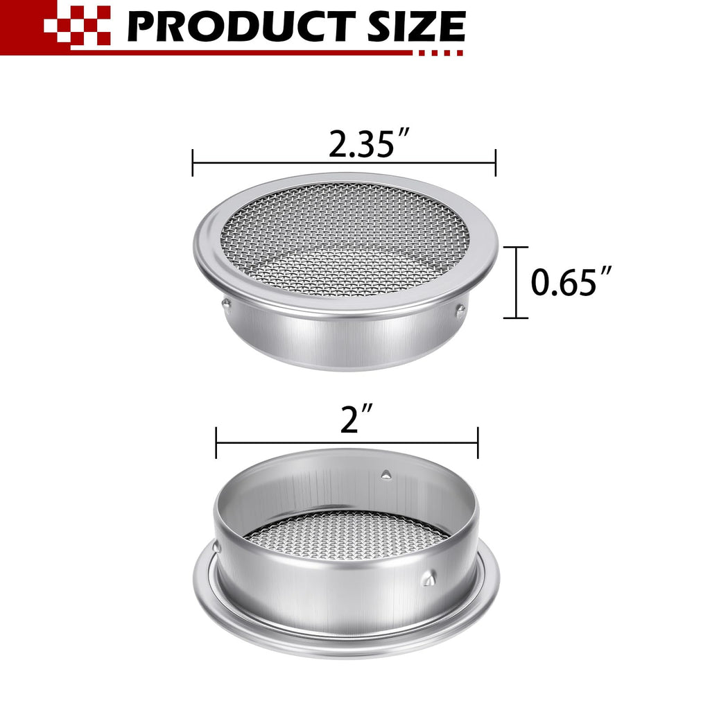 2-Inch Round Open Screen Vent 6 Pack Z936517