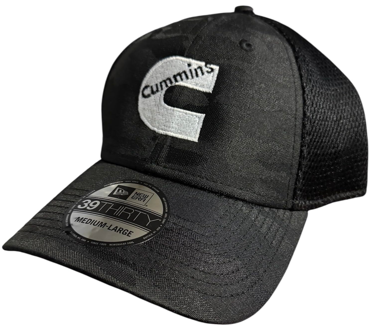 Black Camo Fitted Trucker Hat X543