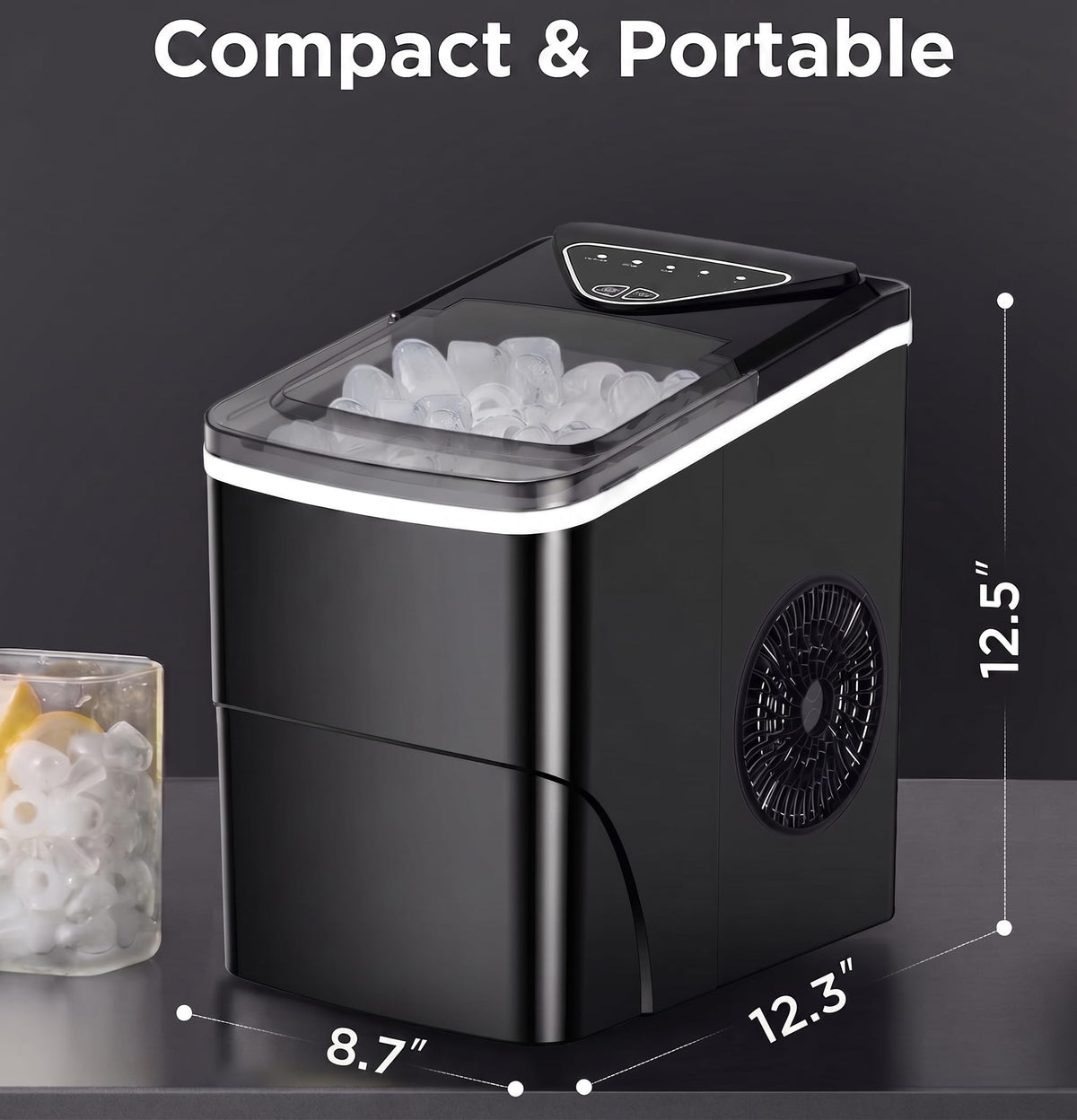 Countertop Ice Maker with 2 Ice Sizes H266953