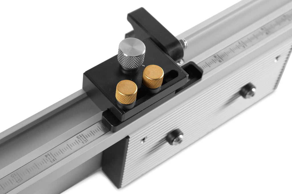 Steel and Brass Miter Gauge and Fence System Q2254