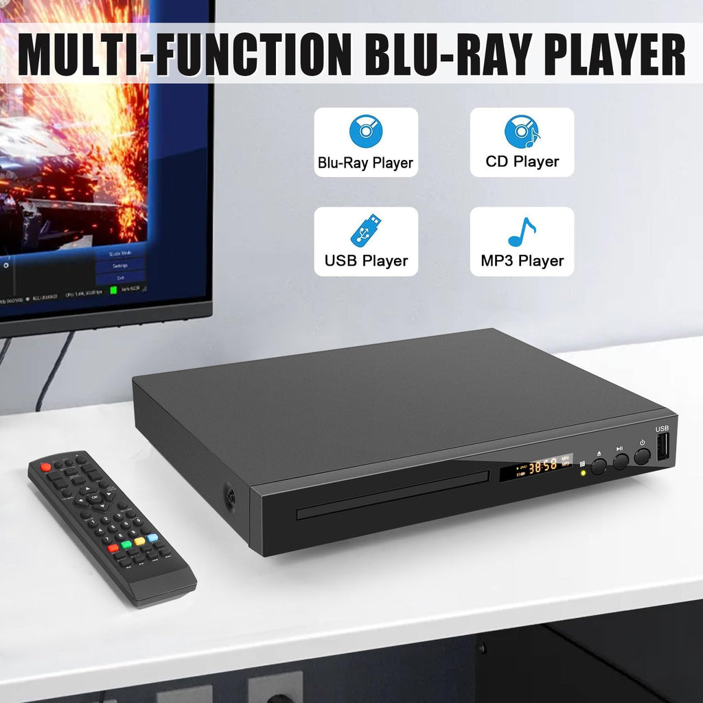Blu Ray DVD CD Player with HDMI AV Coaxial Output F67033