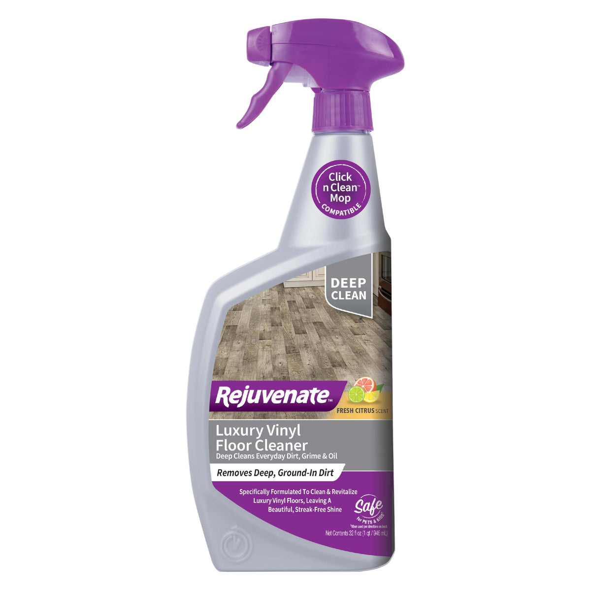 Luxury Vinyl Floor Cleaner, Fresh Citrus Scent, 32 Oz L4308
