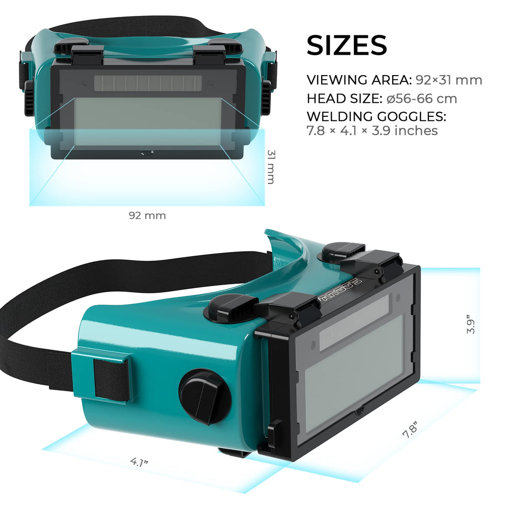 Welding Goggles Auto Darkening Flip Up DIN 8-12 L500927