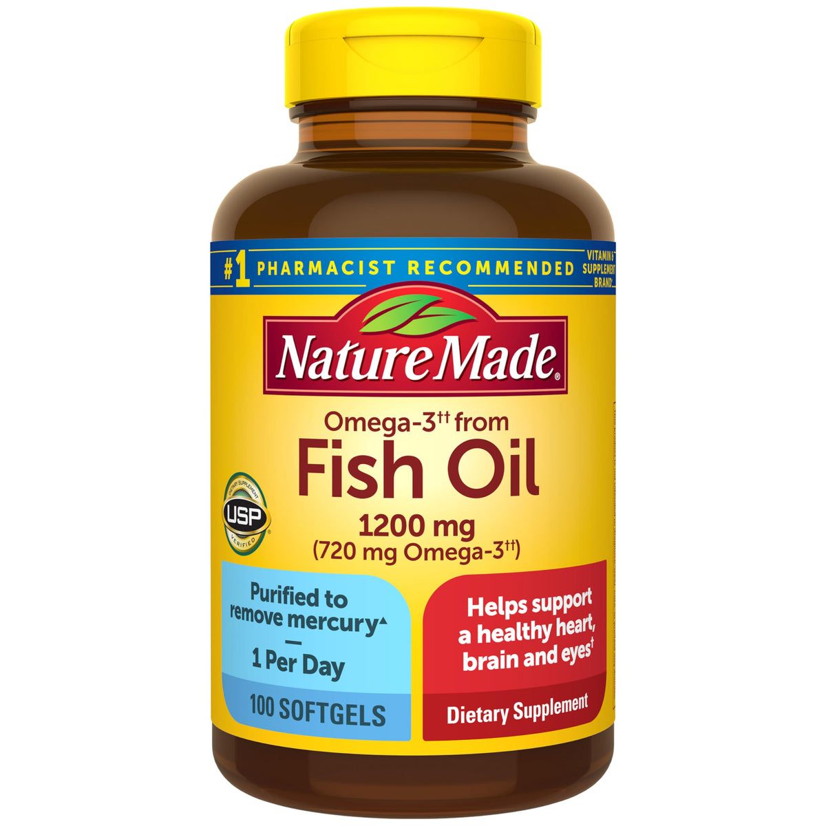 Fish Oil Omega 3 1200 mg Softgels H5648