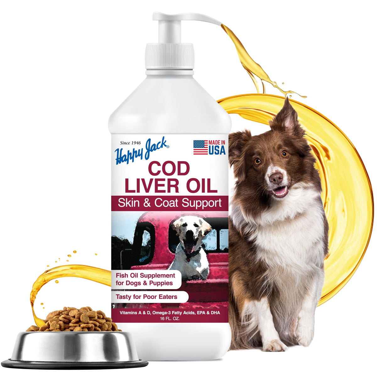 Cod Liver Fish Oil for Dogs 16 oz N261831