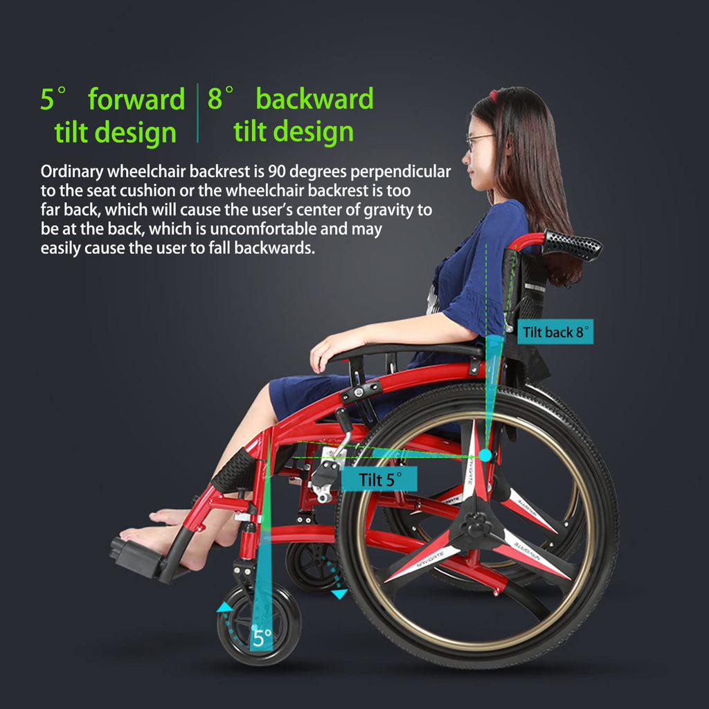 Folding Transport Wheelchair with Detachable Full Arms and Elevating Leg Rest E881