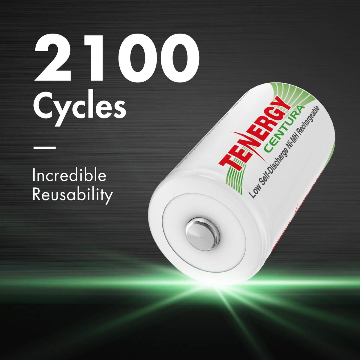 1.2V NiMH Rechargeable D Batteries 8000mAh 4 Pack O952137