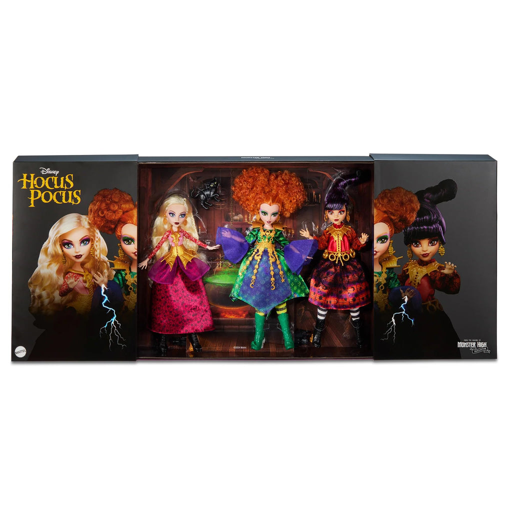 Dolls Set with Articulated Figures, Witchy Dresses, and Accessories A551