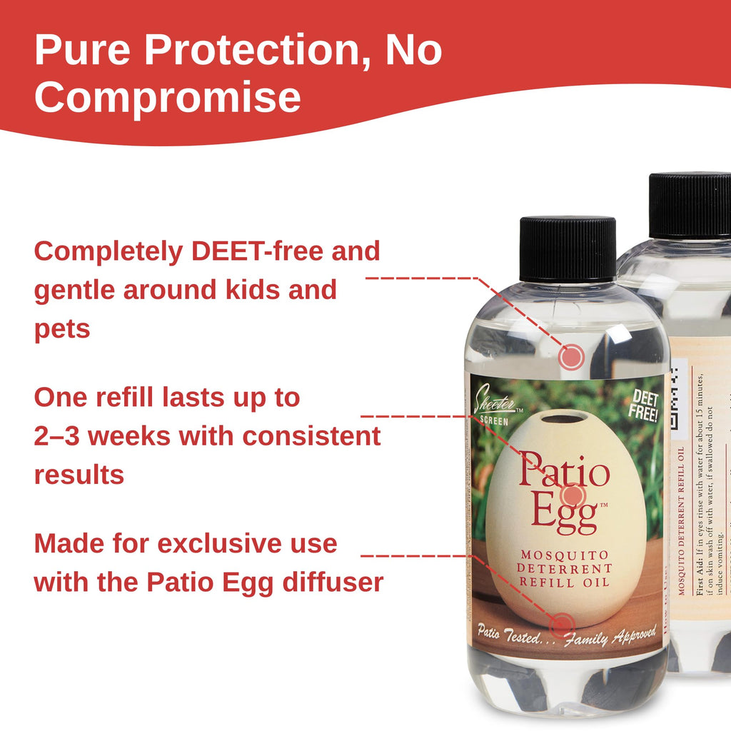 Patio Egg Refill Oil 8 Fl Oz 2 Pack G392