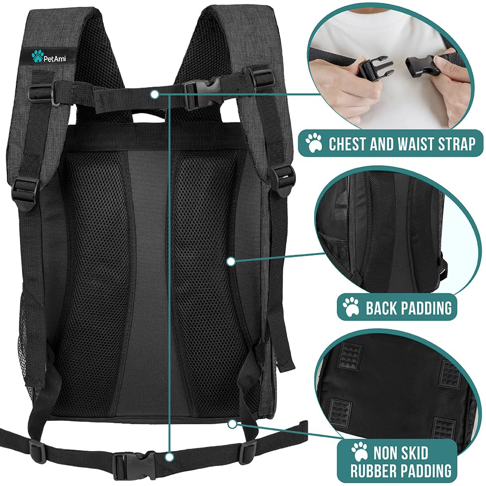 Charcoal Dog Backpack Carrier I145758