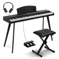 88 Key Full Size Digital Piano Keyboard Set Black N56424