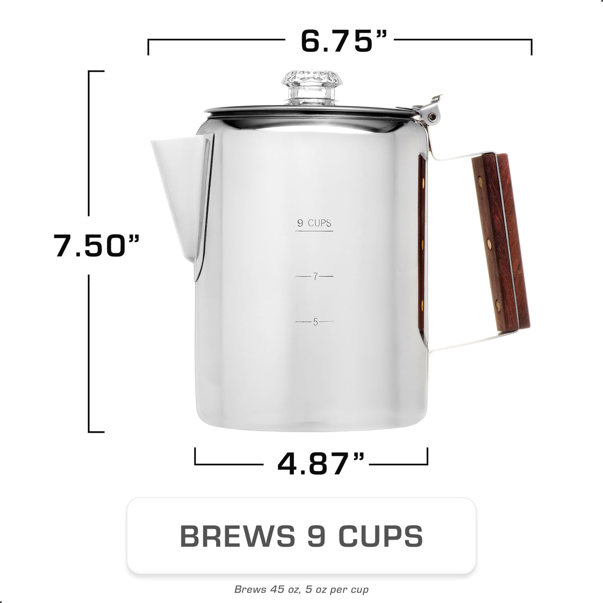 Induction Coffee Percolator 9 Cup F799