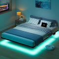 8 inch Floating Bed Frame Full with Charging Station X310