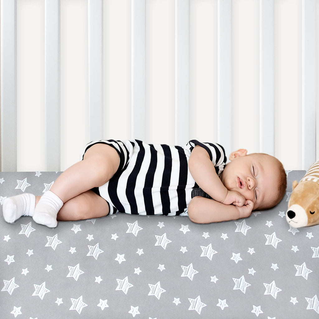 Pack and Play Sheets, Mini Crib Sheets, Stretchy Playard Fitted Sheet W391