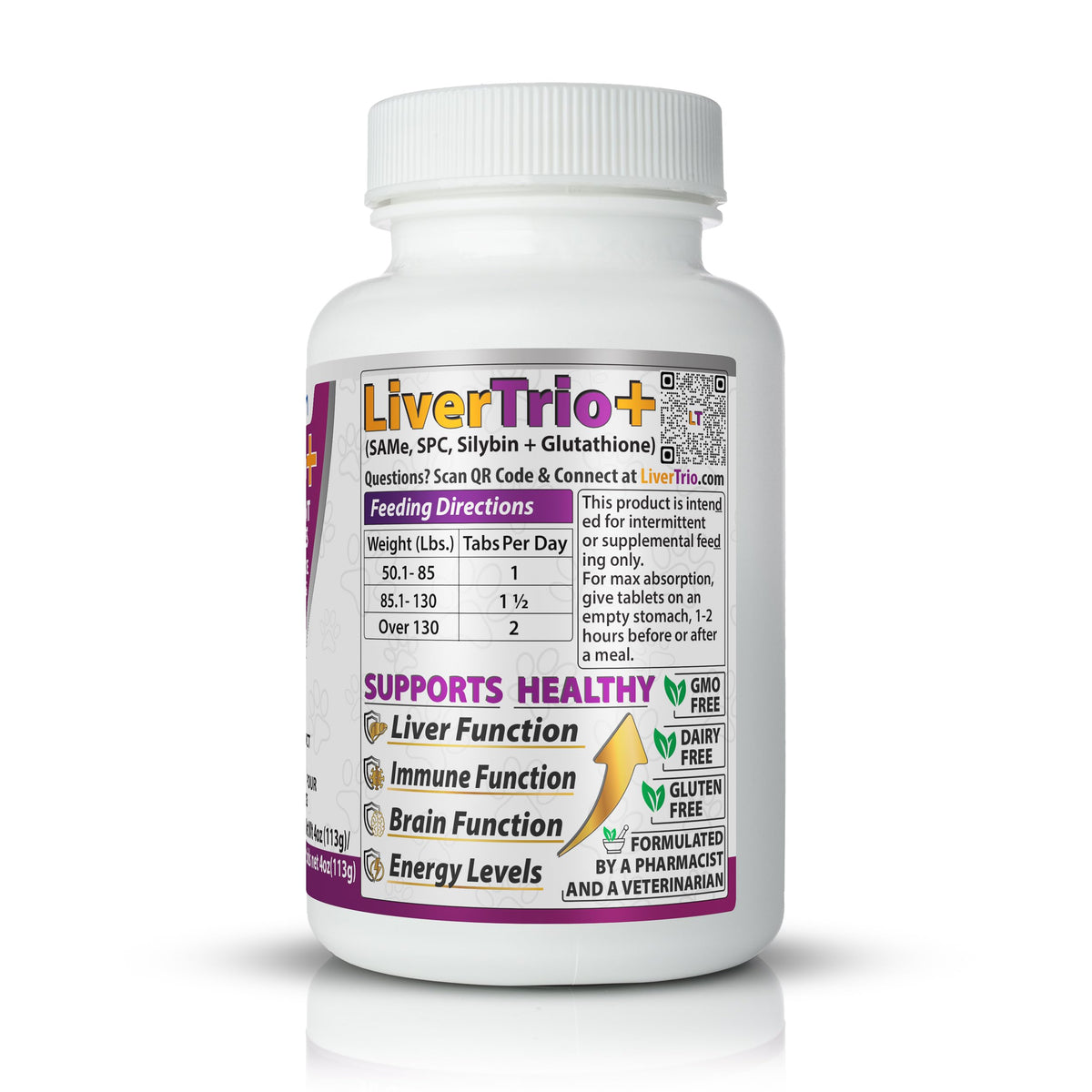 Liver Support Supplement for Large Dogs Chewable Tablets 30Ct V612727