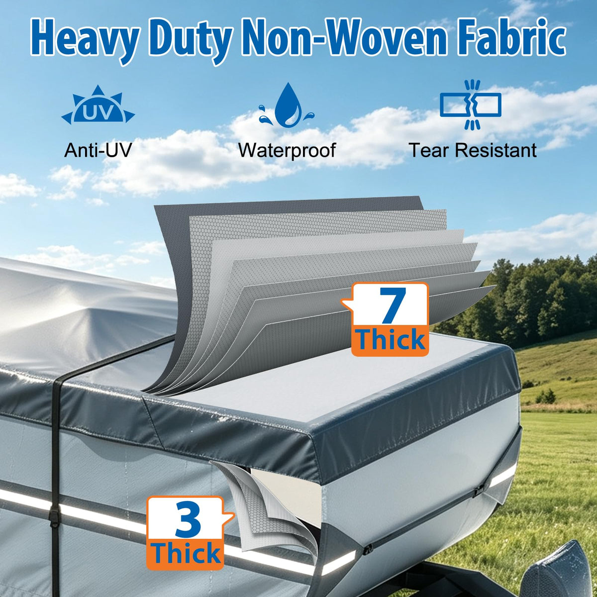 14-16ft Pop Up Folding Camper Cover D368